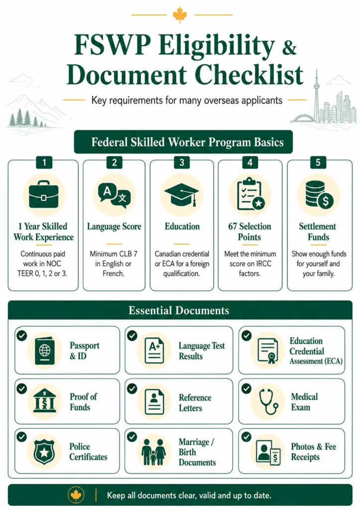 FSWP Eligibility and Document Checklist